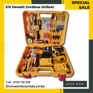 DEWALT 28V Cordless Electric Drill Tool Set WITH 2 Batteries