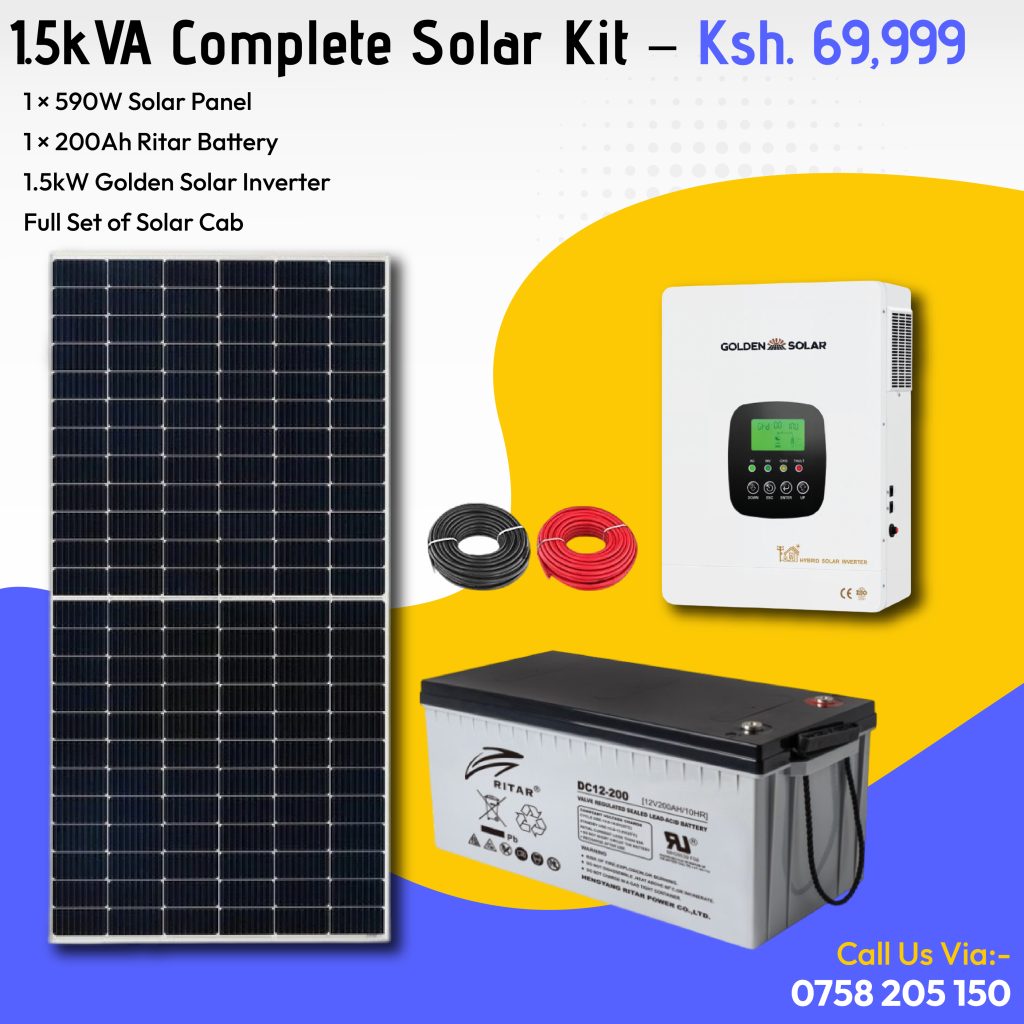 Solar Complete Set solar kit with golden solar inverter - Max Suppliers
